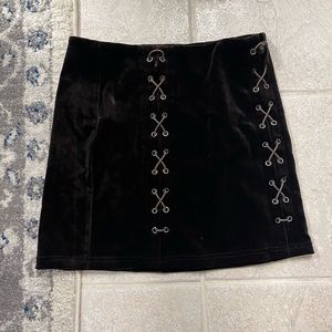 Forever 21 Brown Velvet Mini Skirt